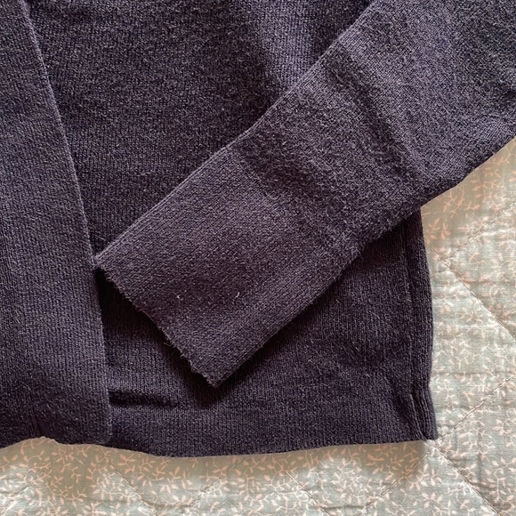 Banana Republic Navy Knit Cropped Cardigan - Picture 4 of 5